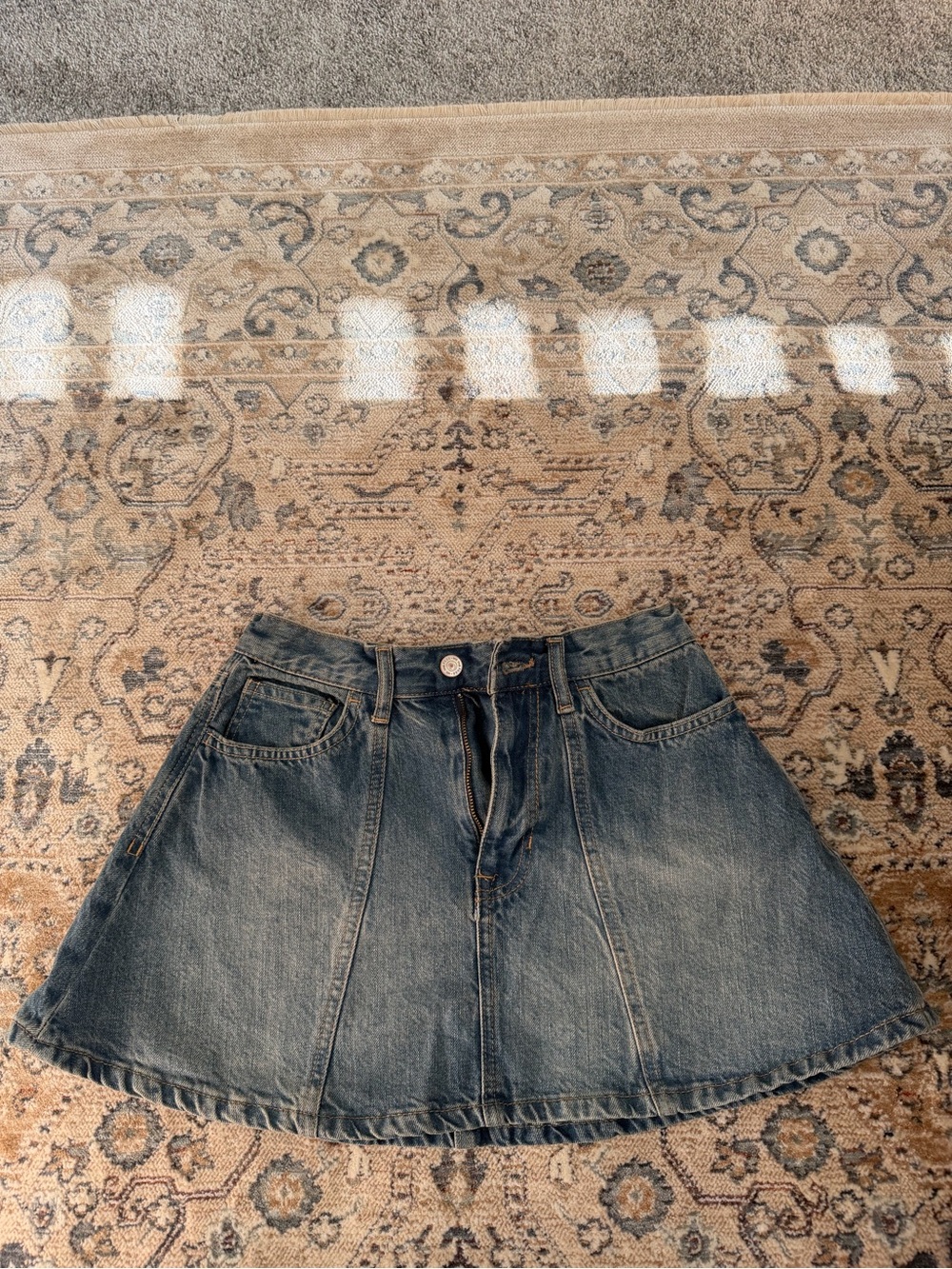 Free people size 25 jean skirt